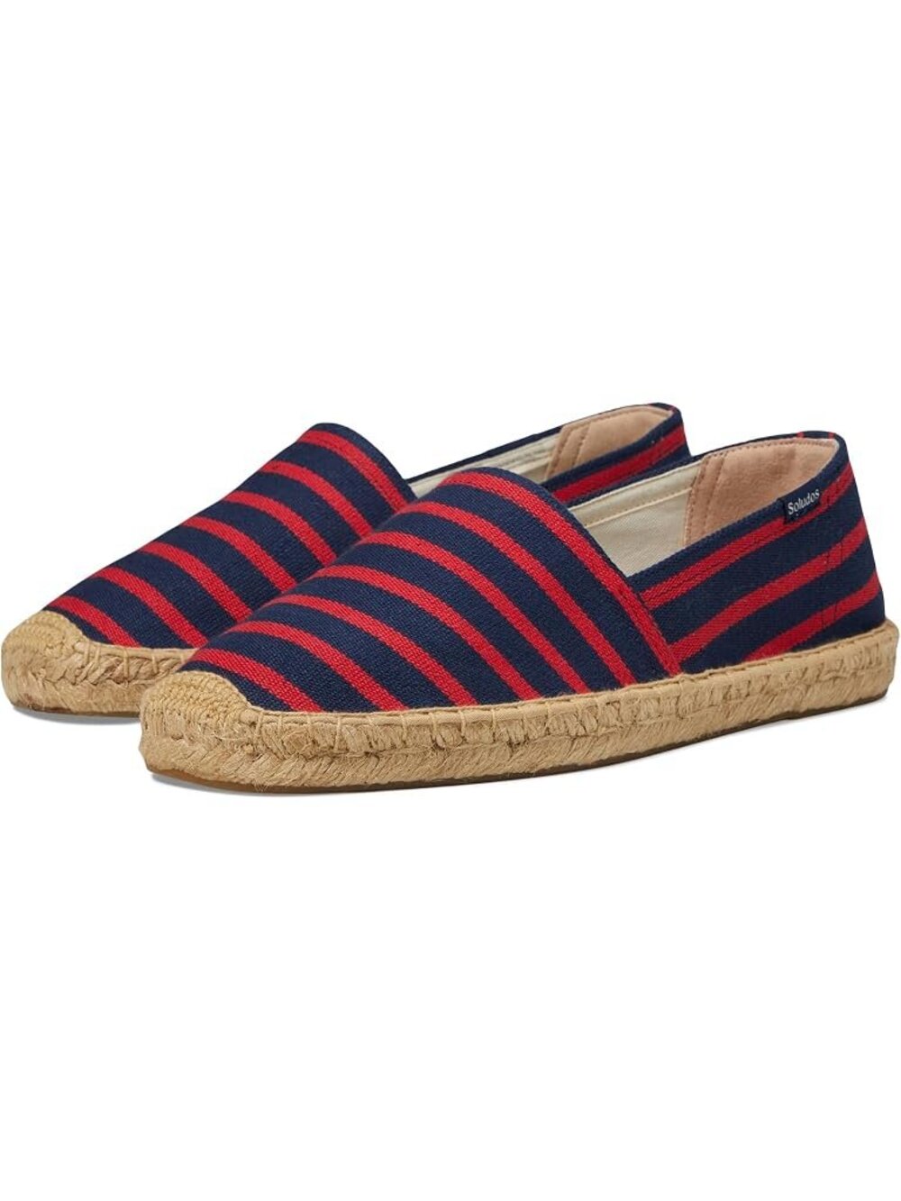 Soludos Navy Red Stripe Espadrilles Flats Summer NEW Womens 7   brand new in box
